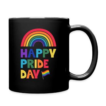 Bonne fête de la fierté - Mug uni - noir - Droite