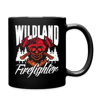 Wildland firefighter - Tasse einfarbig - Schwarz - Rechts