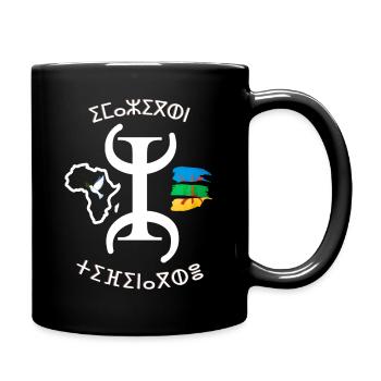 kabyle T-shirt graffiti Le Printemps berbère - Mug uni - noir - Droite