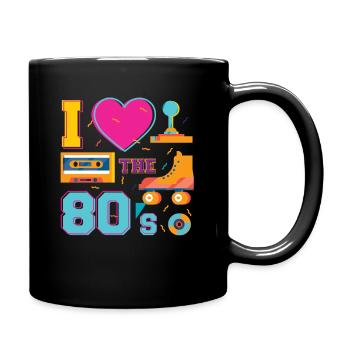 J’aime les années 80 - Mug uni - noir - Droite
