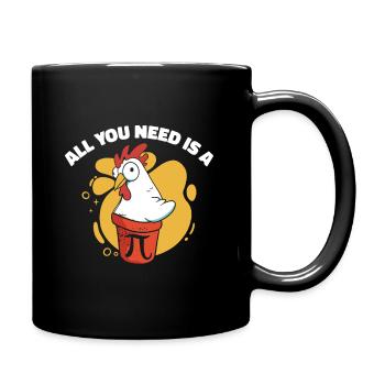 Pi Day Math Pie Chicken Pot Pi Number - Full Colour Mug - black - Right