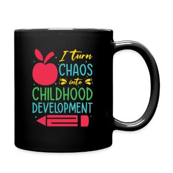 Enseignante éducatrice en éducation de la petite enfance - Mug uni - noir - Droite