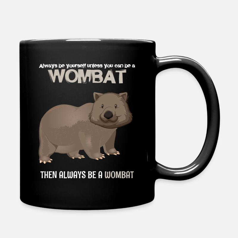 Wombat - Tasse einfarbig - Schwarz