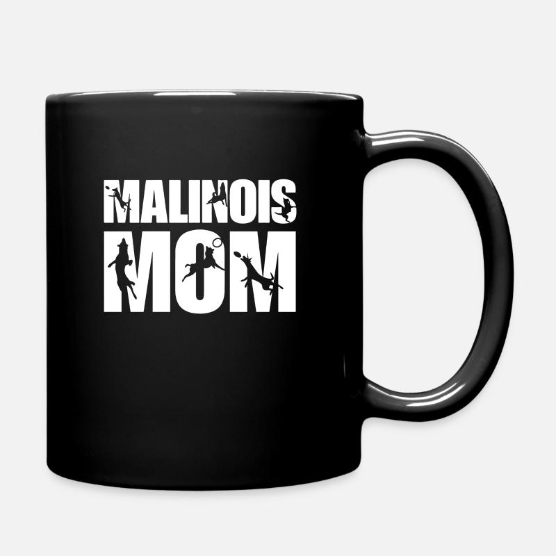 Mutter von Malinois - Tasse einfarbig - Schwarz