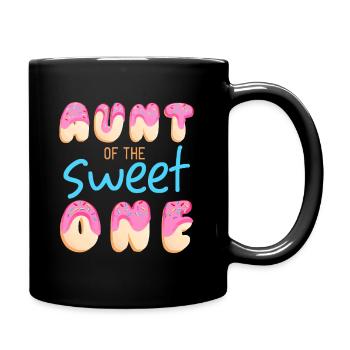 Tante von Sweet One First Birthday Party Matching - Tasse einfarbig - Schwarz - Rechts