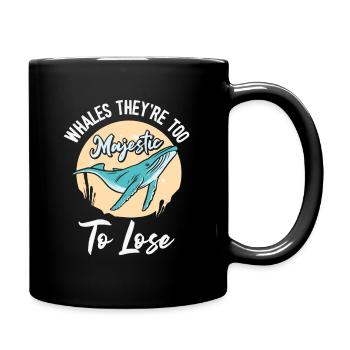 World Wildlife Day Blue Whale Marine Wildlife - Full Colour Mug - black - Right