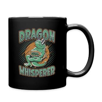Bearded dragon whisperer, reptile lover - Full Colour Mug - black - Right
