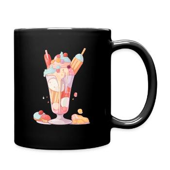 Candycore Aesthetic für Naschkatze - Tasse einfarbig - Schwarz - Rechts