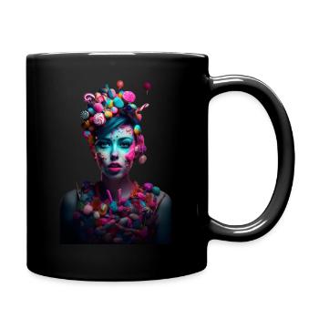 Candycore Aesthetic für Naschkatze - Tasse einfarbig - Schwarz - Rechts
