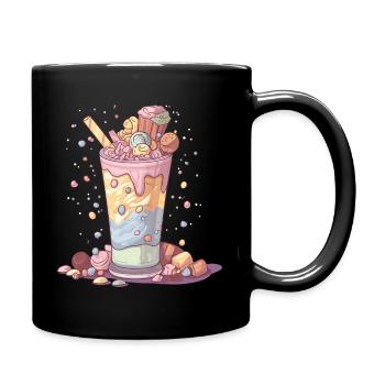 Candycore Aesthetic für Naschkatze - Tasse einfarbig - Schwarz - Rechts
