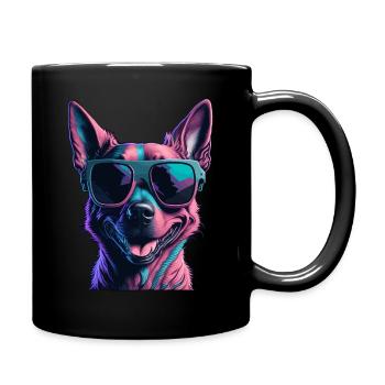 LUSTIGES HUNDE DESIGN I HUNDELIEBHABER - Tasse einfarbig - Schwarz - Rechts