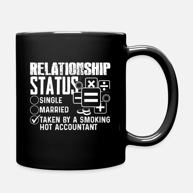 Accountant Accountant Relationship Status - Full Colour Mug - black