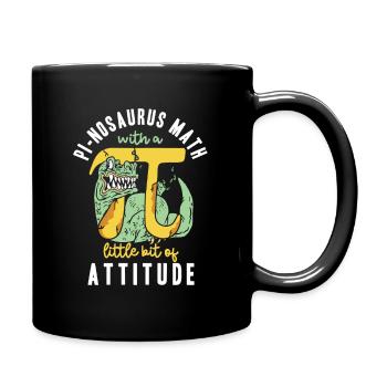 Pi-nosaurus math avec un peu de posture - Mug uni - noir - Droite