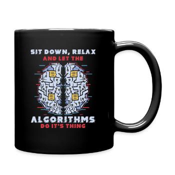 Algorithme informatique Programmeur Artificiel - Mug uni - noir - Droite