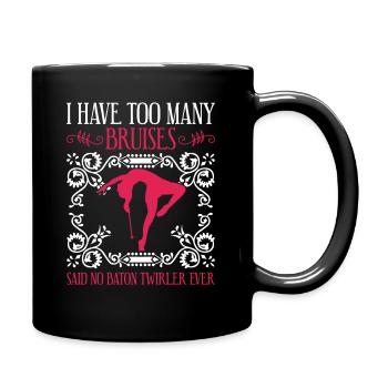 Baton Twirler Design Für Baton-gymnastik - Full Colour Mug - black - Right