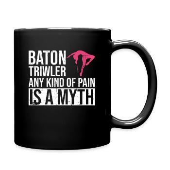 Baton Twirler Design Für Majorette - Full Colour Mug - black - Right