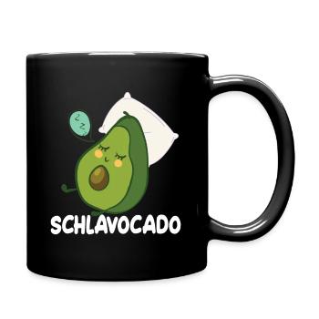 Funny avocado - Schlavocado - Full Colour Mug - black - Right