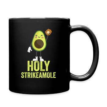 Holy Strikeamole Baseball Softball Avocat - Mug uni - noir - Droite