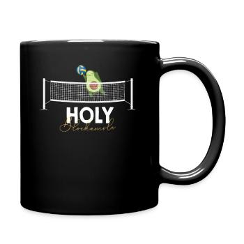 Heilige Blockamole Volleyball Avocado - Tasse einfarbig - Schwarz - Rechts