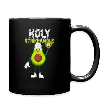 Holy Strikeamole Baseball Softball Avocat - Mug uni - noir - Droite