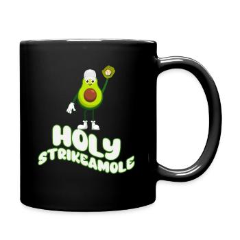 Holy Strikeamole Baseball Softball Avocat - Mug uni - noir - Droite