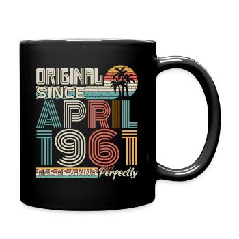 Avril 1961 anniversaire avril 1961 cadeau 1961 - Mug uni - noir - Droite