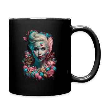 Candycore Aesthetic für Naschkatze - Tasse einfarbig - Schwarz - Rechts