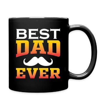 Best dad ever - Tasse einfarbig - Schwarz - Rechts