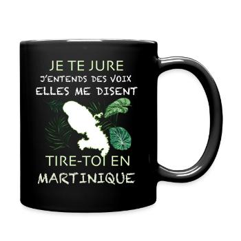La Martinique Citation Humour Voyage - Mug uni - noir - Droite