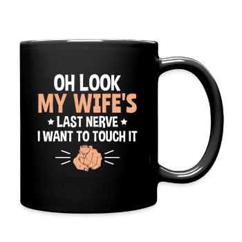Mari Oh regarde le dernier nerf de ma femme - Mug uni - noir - Droite