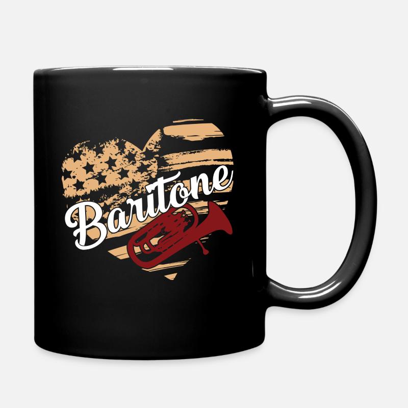 Baritone Baritone Flag - Full Colour Mug - black