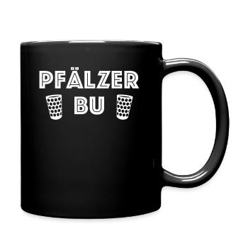 Pfalz Pfälzer Rheinland Pfalz - Tasse einfarbig - Schwarz - Rechts