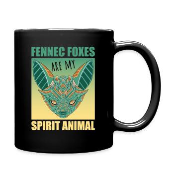 Süßes Wüsten Fuchs Geschenk Für Mädchen Kinder - Tasse einfarbig - Schwarz - Rechts
