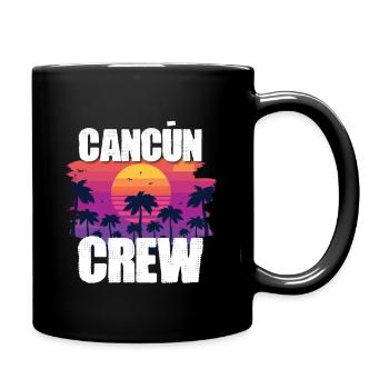 Cancun Urlaub - Tasse einfarbig - Schwarz - Rechts