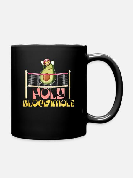 Holy Blockamole Volleyball Avocat - Mug uni - noir
