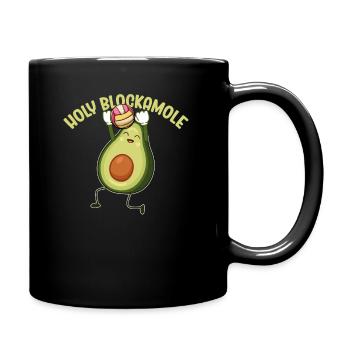 Heilige Blockamole Volleyball Avocado - Tasse einfarbig - Schwarz - Rechts