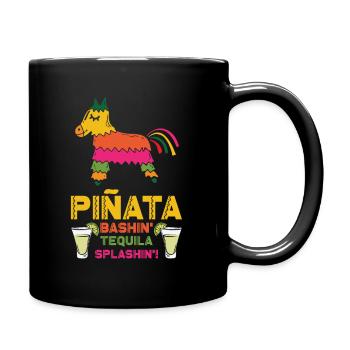 Cinco De Mayo Mexican Piñata Fiesta Party - Full Colour Mug - black - Right