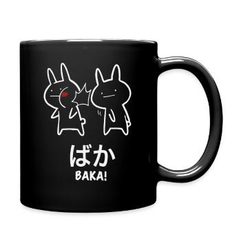 Baka Infographic Bunnies Anime - Full Colour Mug - black - Right
