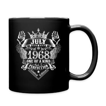 Juli 1968 Geburtstag Juli 1968 Juli - Tasse einfarbig - Schwarz - Rechts