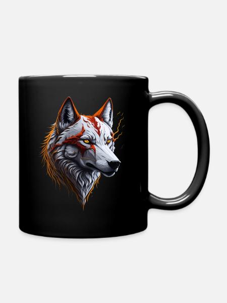 WOLF DESIGN - Tasse einfarbig - Schwarz