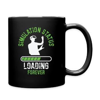 Simulation Sci Fi Futuristisch Verschwörung - Tasse einfarbig - Schwarz - Rechts