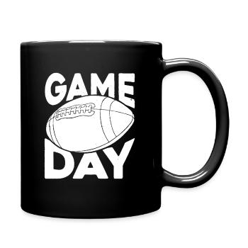 Vintage American Football Game Sports Lover - Full Colour Mug - black - Right
