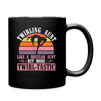 Baton Twirler Tante Design Für Twirling Recitals - Mug uni - noir - Droite