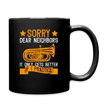 Blechblasinstrument Orchester Design Für - Mug uni - noir - Droite