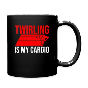 Baton Twirler Design Für Wirbelnde Konzerte - Full Colour Mug - black - Right