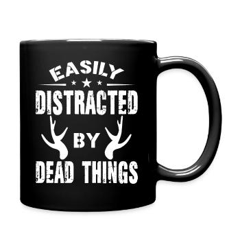 Facilement distrait par les choses mortes - Animal - Mug uni - noir - Droite
