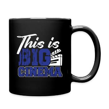 This is big cinema - Tasse einfarbig - Schwarz - Rechts