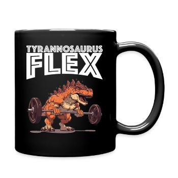 Fitness Musculation Dino T-Rex Tyrannosaurus Flex - Mug uni - noir - Droite