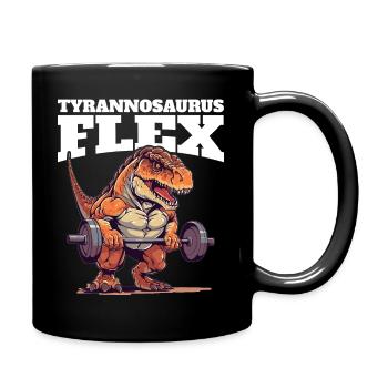 Fitness Musculation Dino T-Rex Tyrannosaurus Flex - Mug uni - noir - Droite