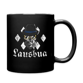 Lausbua bayern weiß - Tasse einfarbig - Schwarz - Rechts